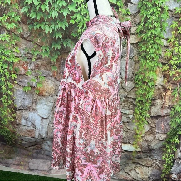 NWT FREE PEOPLE Petal Pink Velvet All the Time Mini Dress, M - Picture 9 of 15